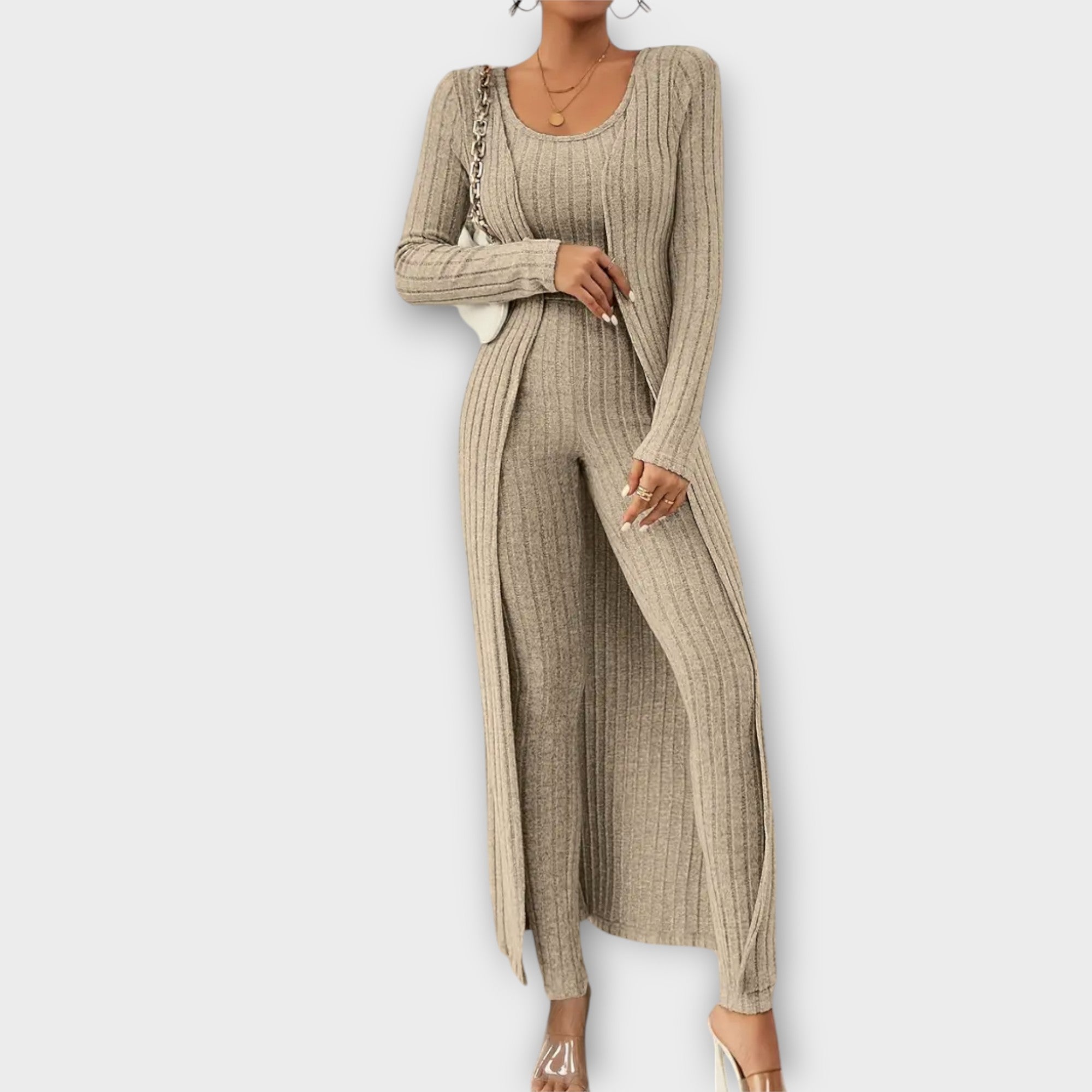 Elisa Striped Three-Piece Set