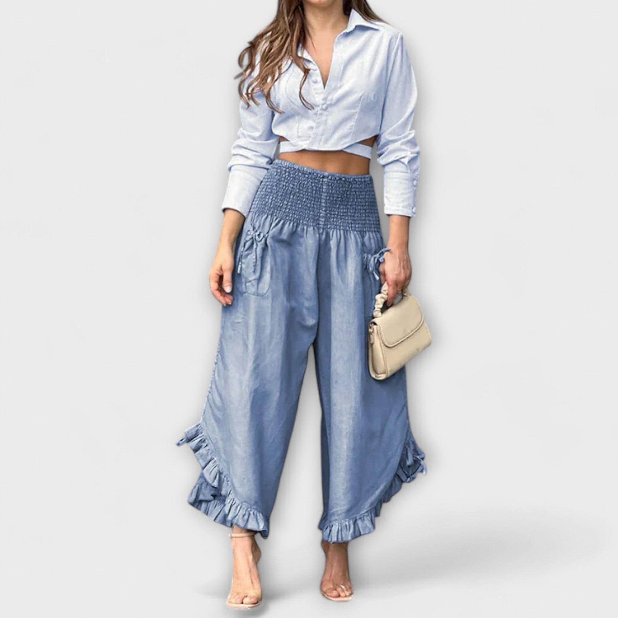 Jaya - Casual Linen Pants with Fashionable Pleats