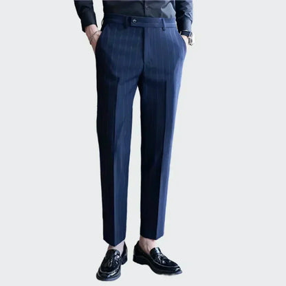 Pinstripe Suit Trousers for Men Verno