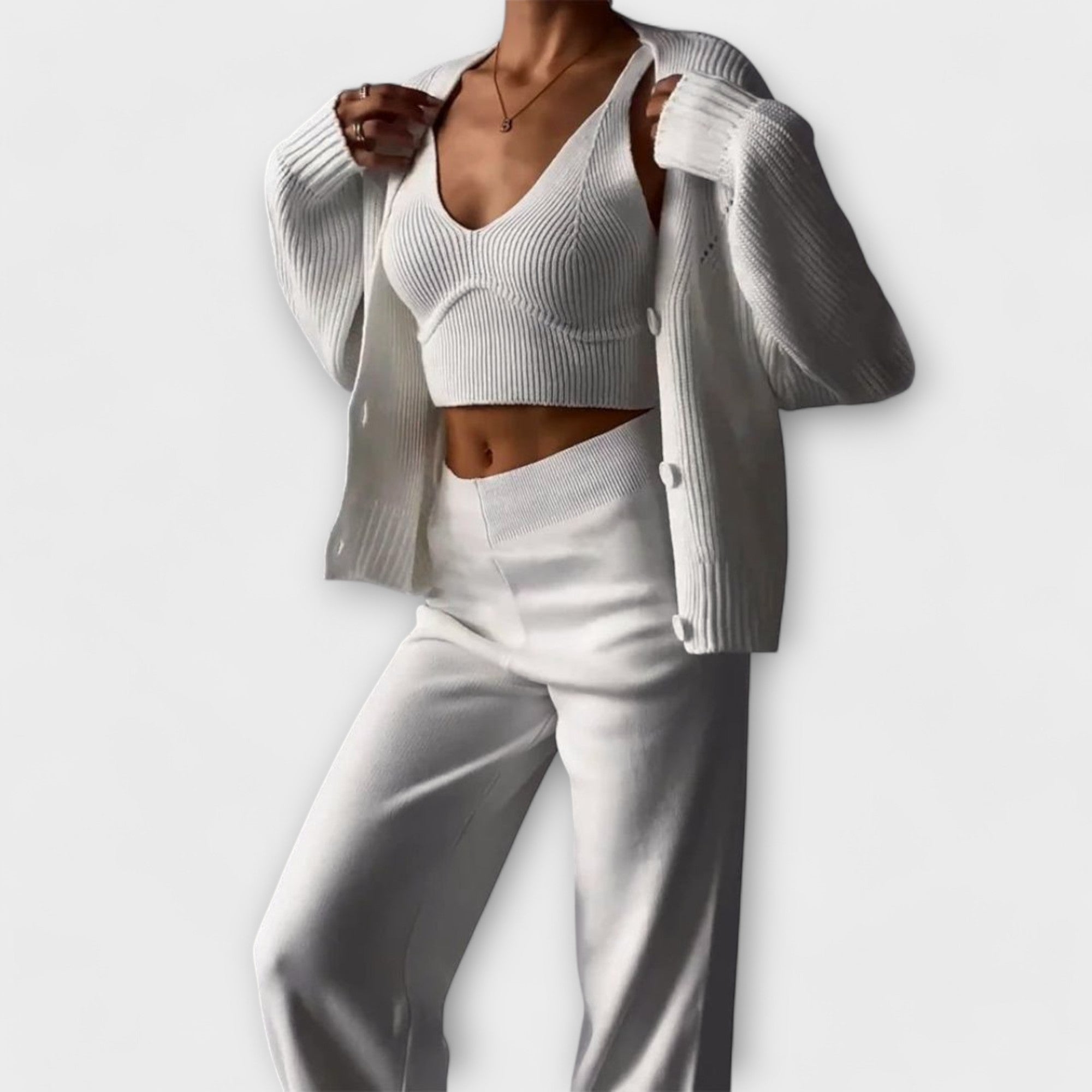 Delia Three-Piece Knit Set