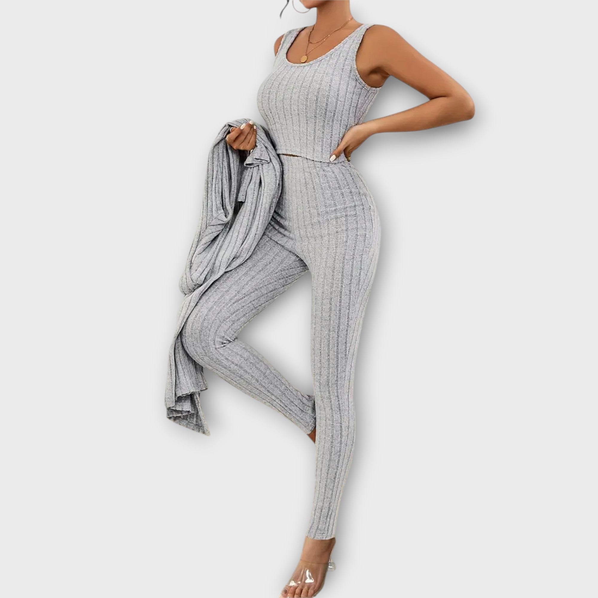 Elisa Striped Three-Piece Set
