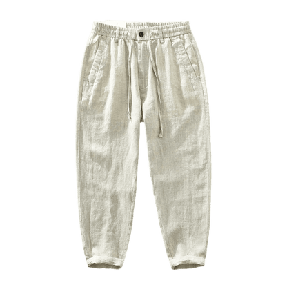 Men's Linen Trousers Elegio Verno