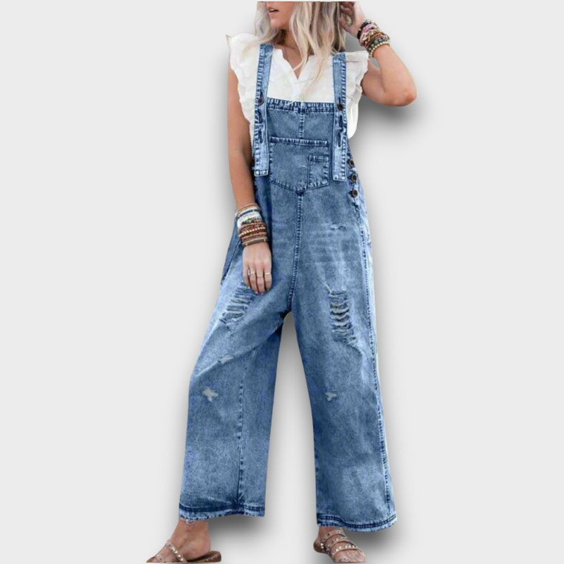 Raina – Vintage Wash Adjustable Jumpsuit