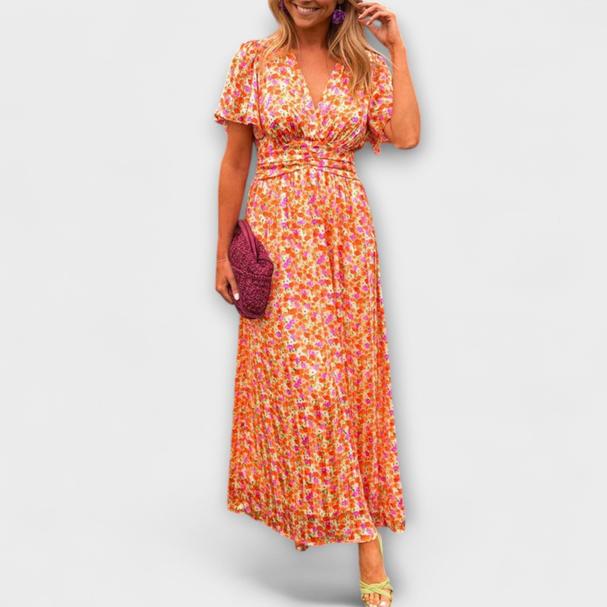 Elsie - Classic V-Neck Dress